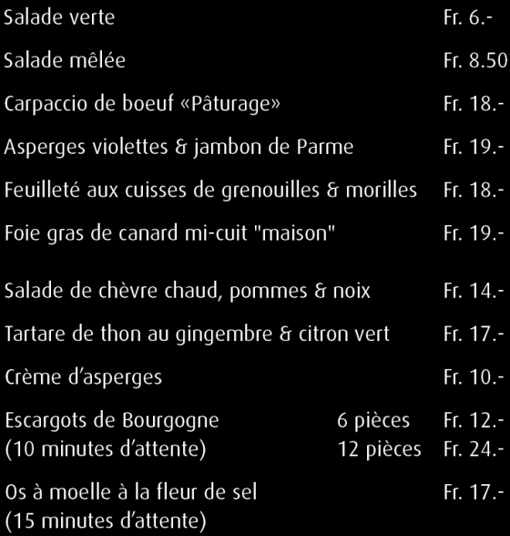Auberge Communale Eclépens - le restaurant